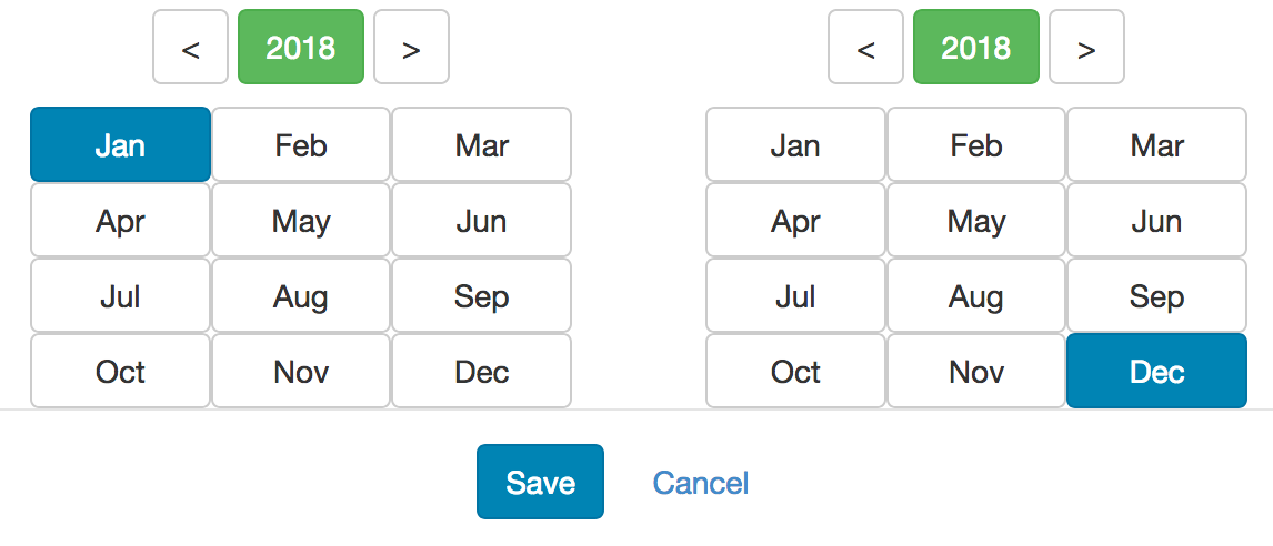 Month Range Filter